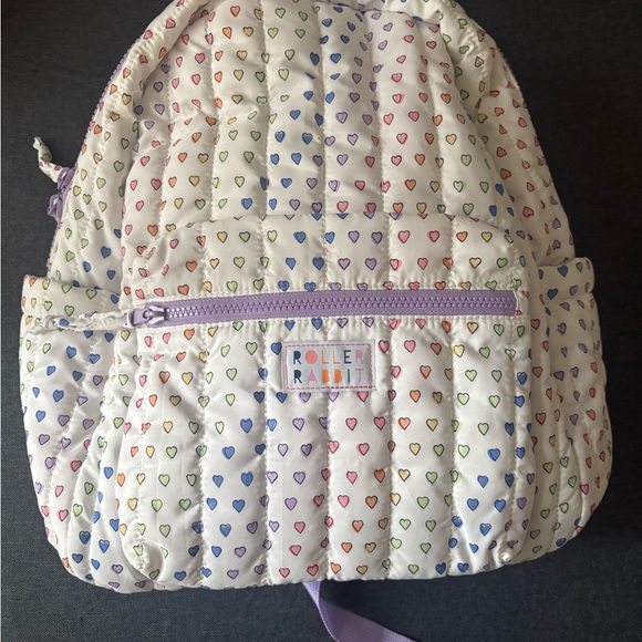 Roller Rabbit Multicolor Heart Kids Backpack - Picture 1 of 3
